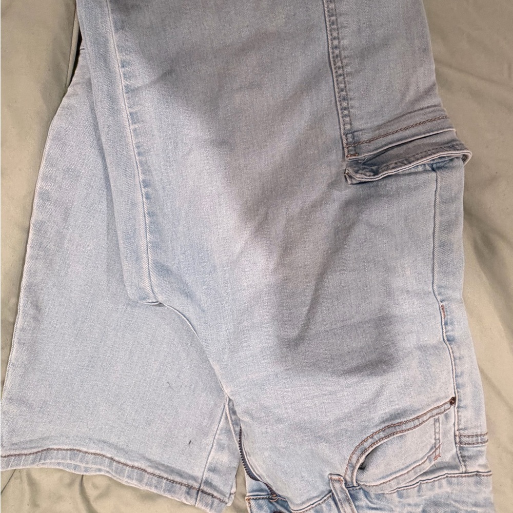 Wax Jean Sky Blue Denim Shorts